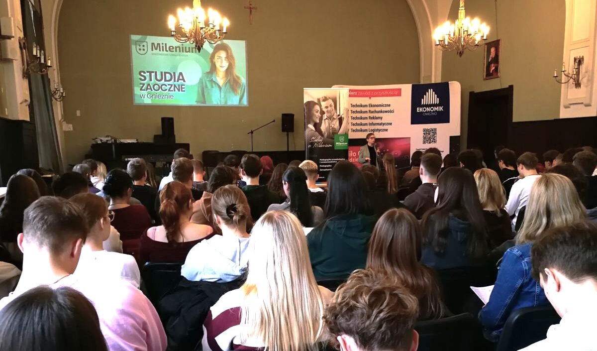 GSW Milenium z wizytą w Zespole Szkół Ekonomicznych w Gnieźnie